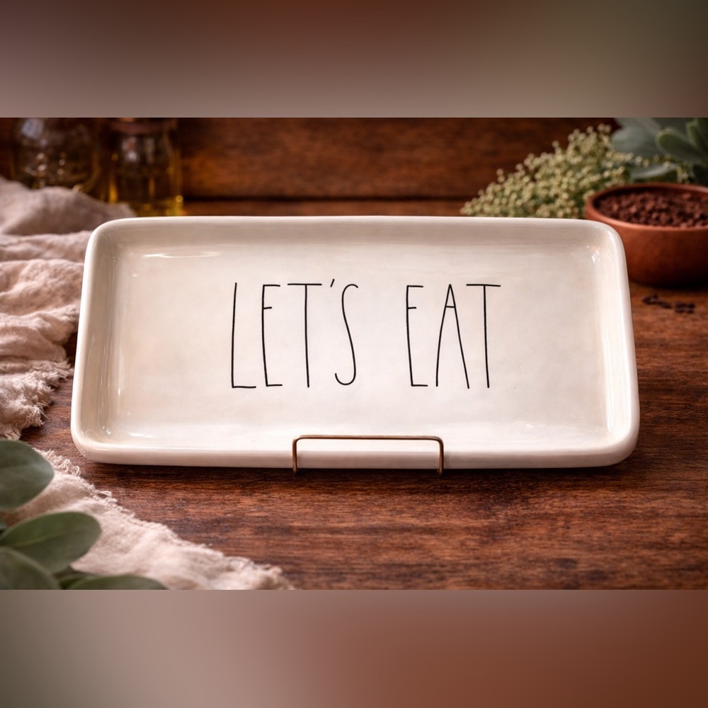 Rae Runn LL Let’s Eat Serving Platter/Tray‎ 2018